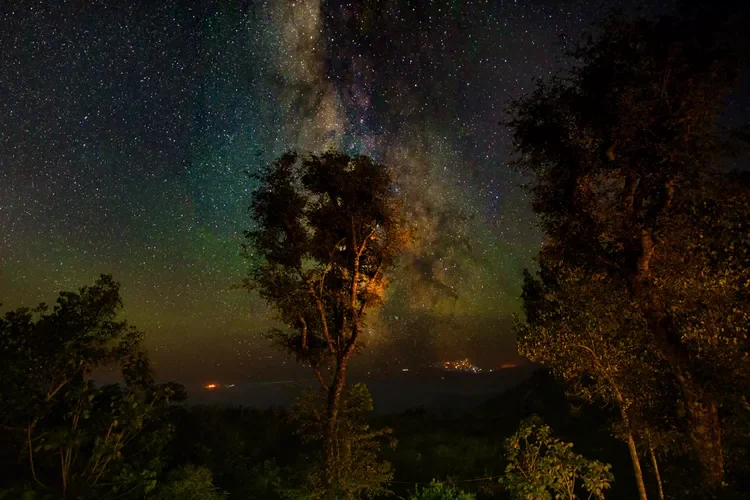 Scenic Milky Way sky 