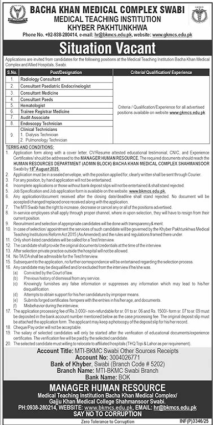 Swabi Job 2025