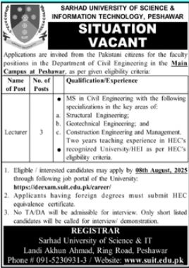 jobs in peshawar