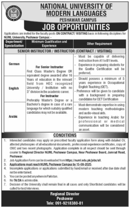 Peshawar jobs 2025